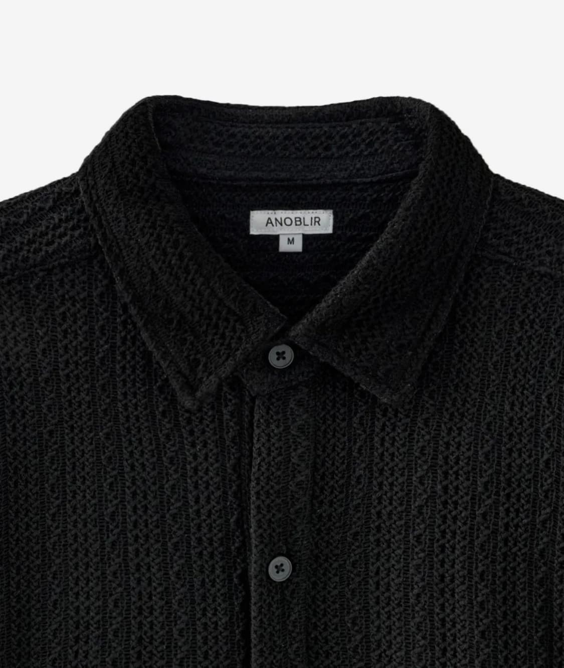 아노블리어 크로셰 셔츠 블랙 (정가 5만원) 상품이미지9