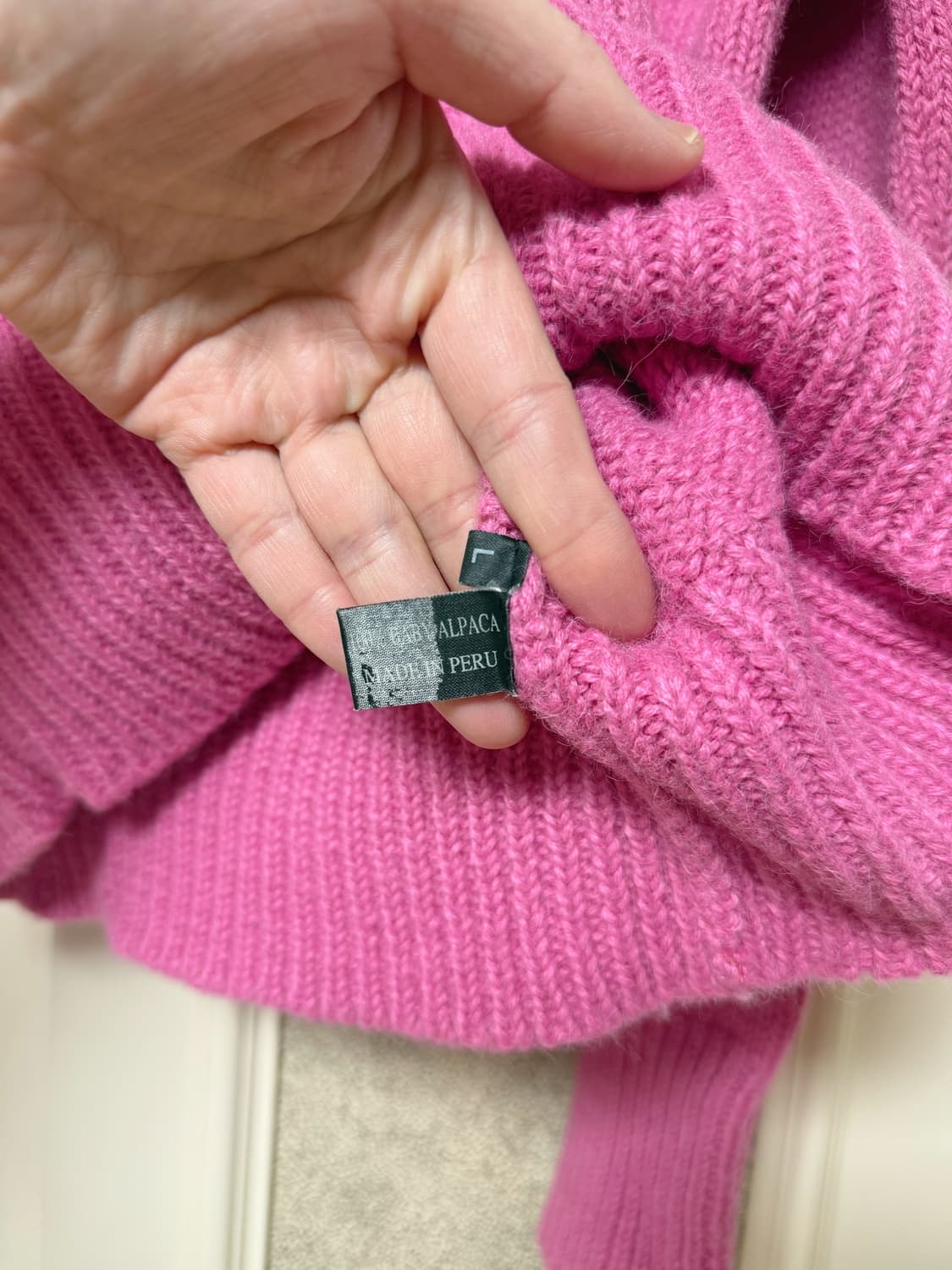 페루 알파카 니트 상품이미지4