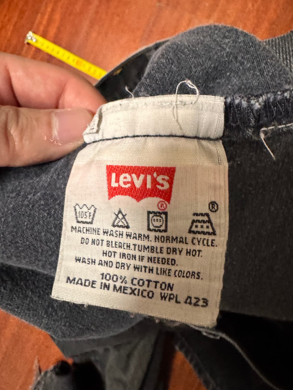 [40] 00년 9월 생산 리바이스 501-0660 블랙진  상품이미지4