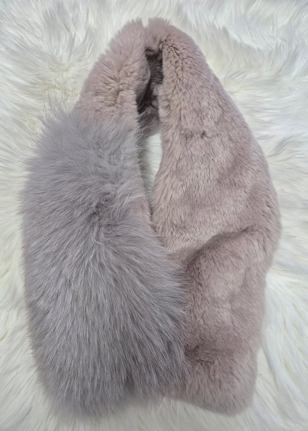 nine steps 폭스핏털 목도리 핑크#최상급 상품이미지1