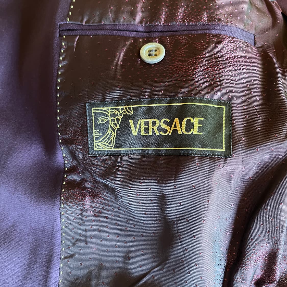 IT50R) 90s 아카이브 Versace 초기 도나텔라 퍼플 블레이저 상품이미지7
