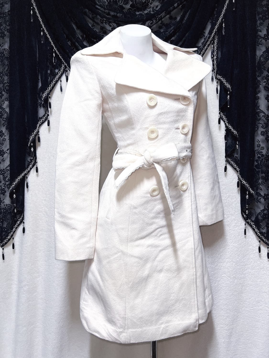 핑키걸즈 로맨틱갸루 로걀 히메 라떼 달천 리본벨트 코트 자켓 핀터 러블리 상품이미지5