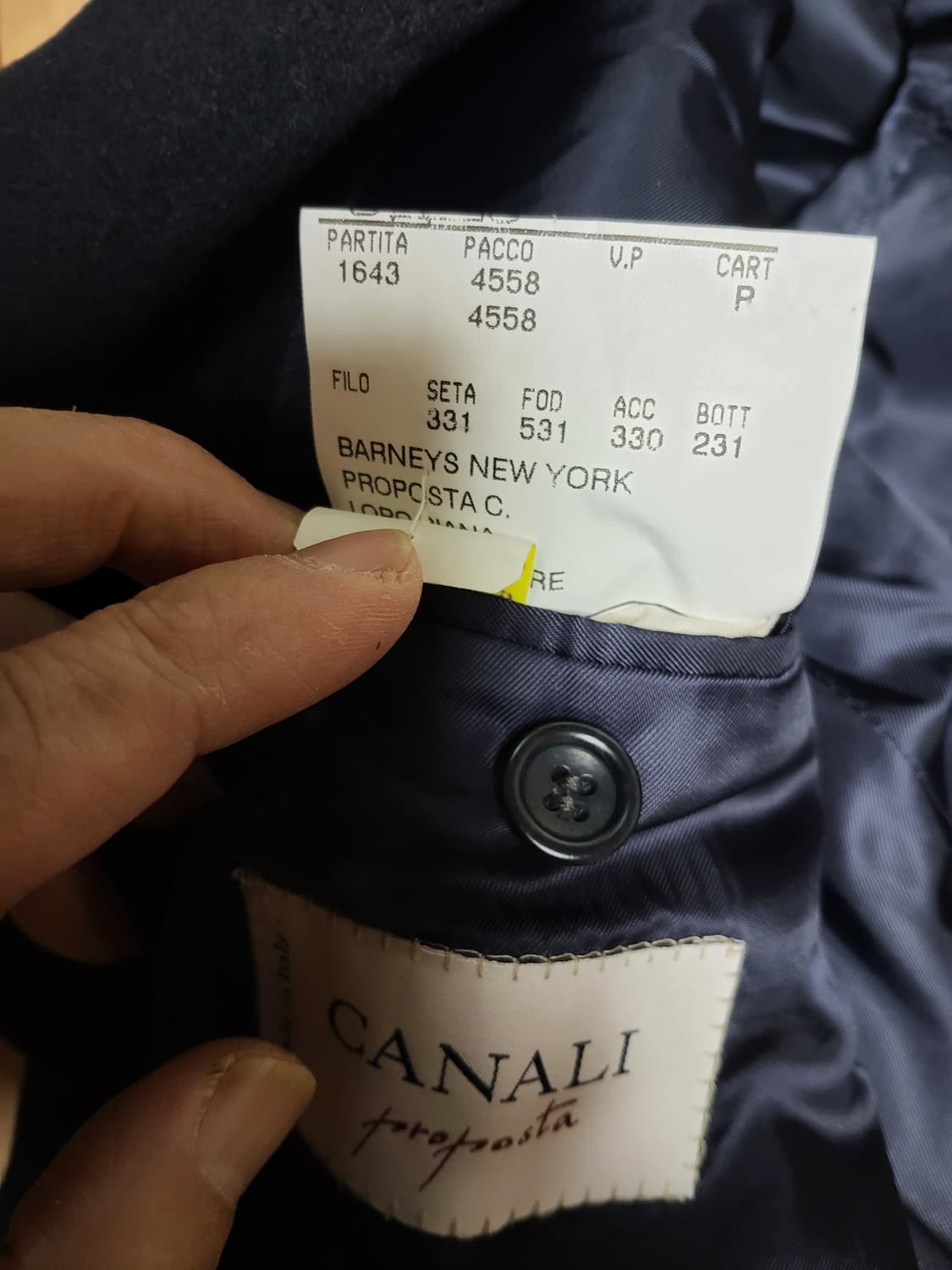 이태리명품 카날리(Canali)울코트. 상품이미지9