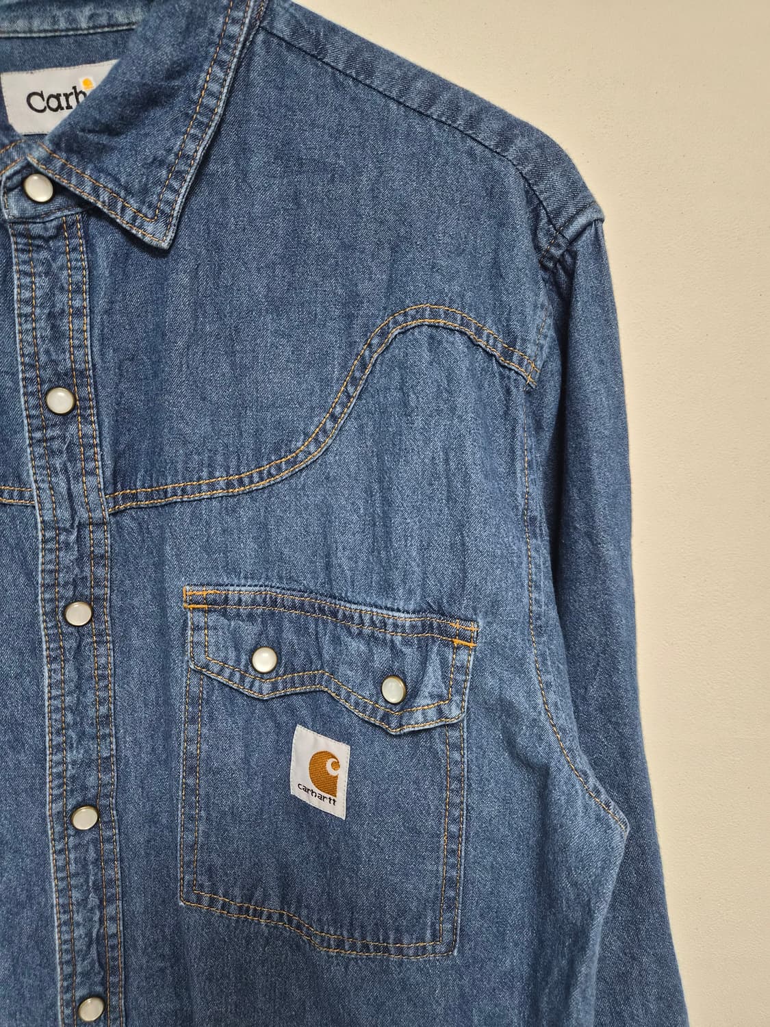 칼하트Carhartt 데님 웨스턴 셔츠 M - S227 상품이미지3