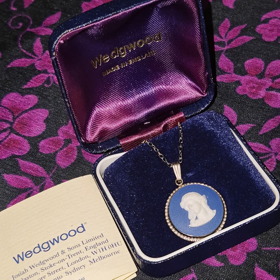 70s 영국 웨지우드 실버925 빅 카메오 목걸이 상품이미지10