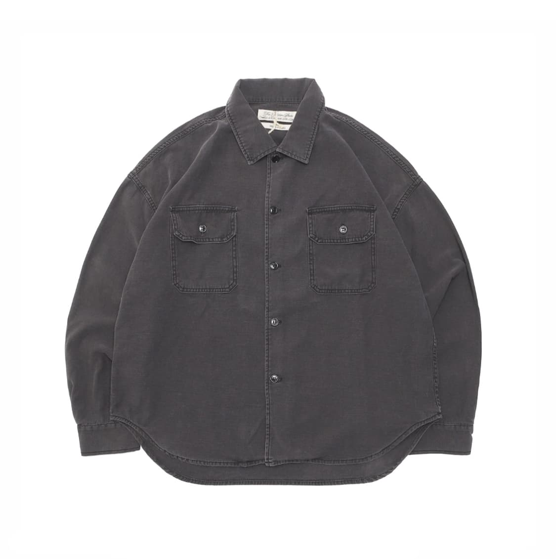 레미릴리프 와이드 밀리터리 셔츠 차콜 XL 상품이미지1