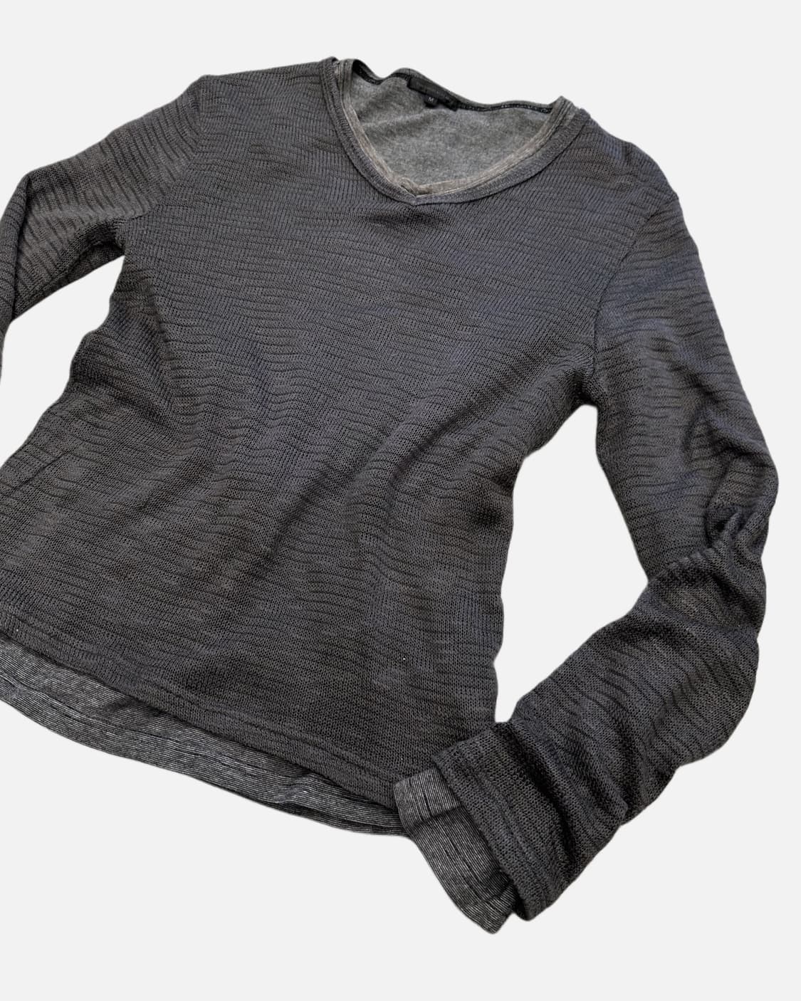 grunge charcoal layred t-shirt 상품이미지3