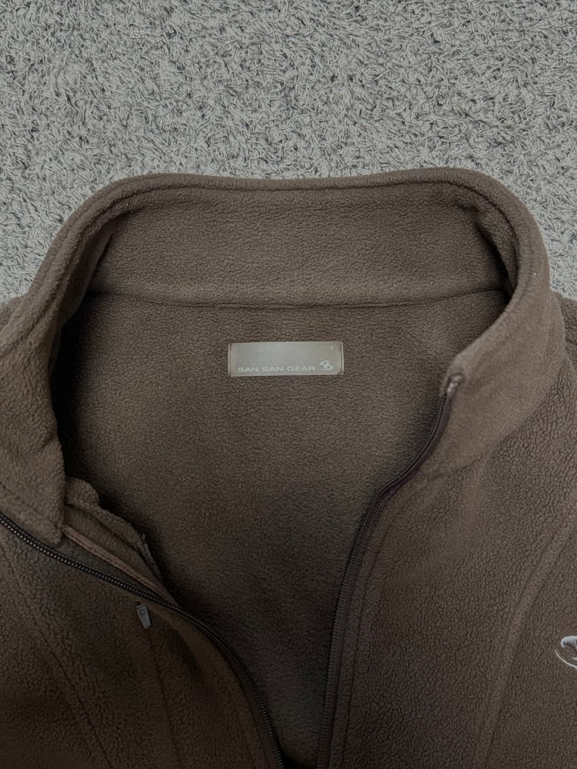 24fw 산산기어 플리스 자켓 브라운 상품이미지2