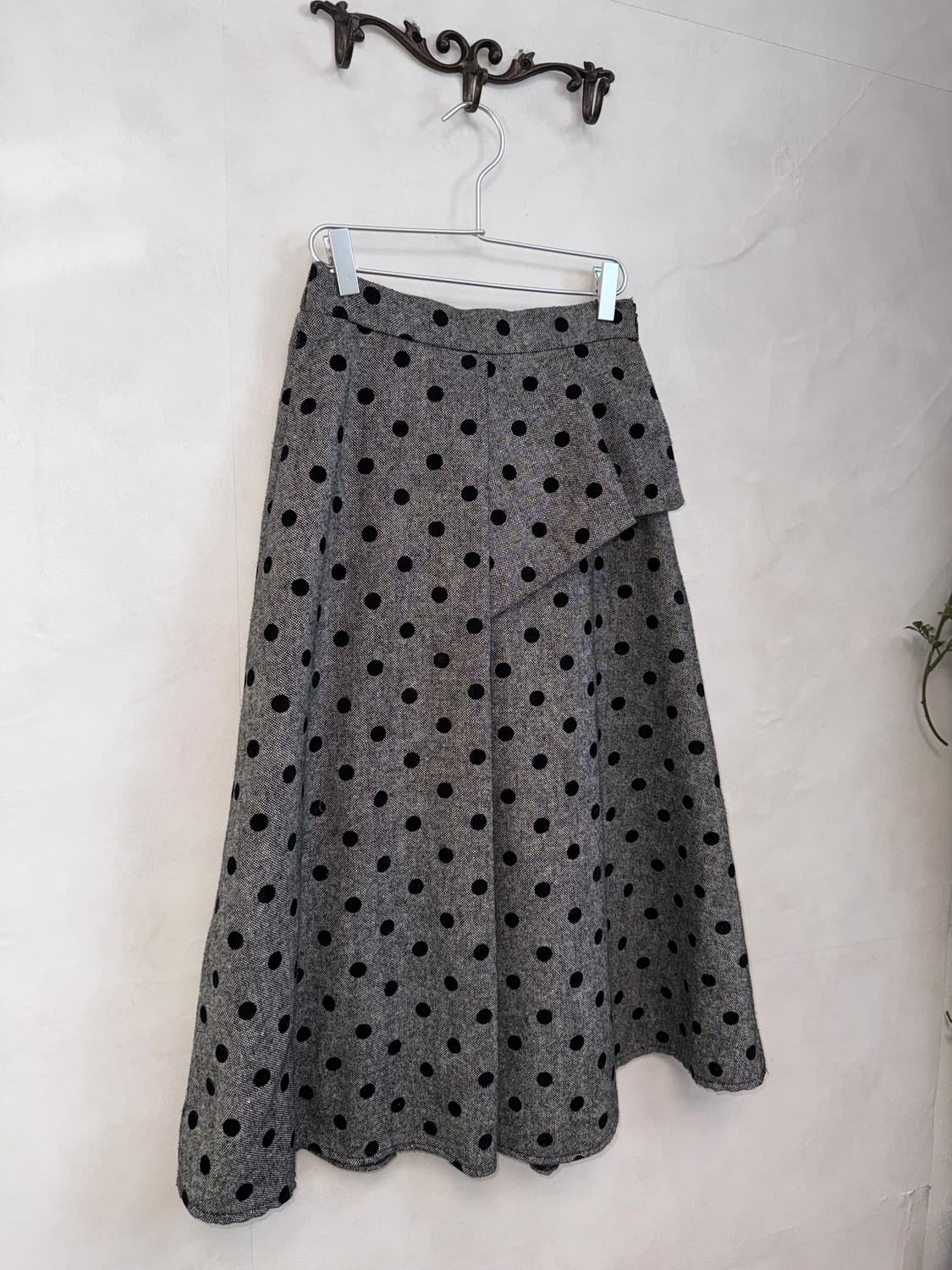 Gray dot layered flare skirt 상품이미지2