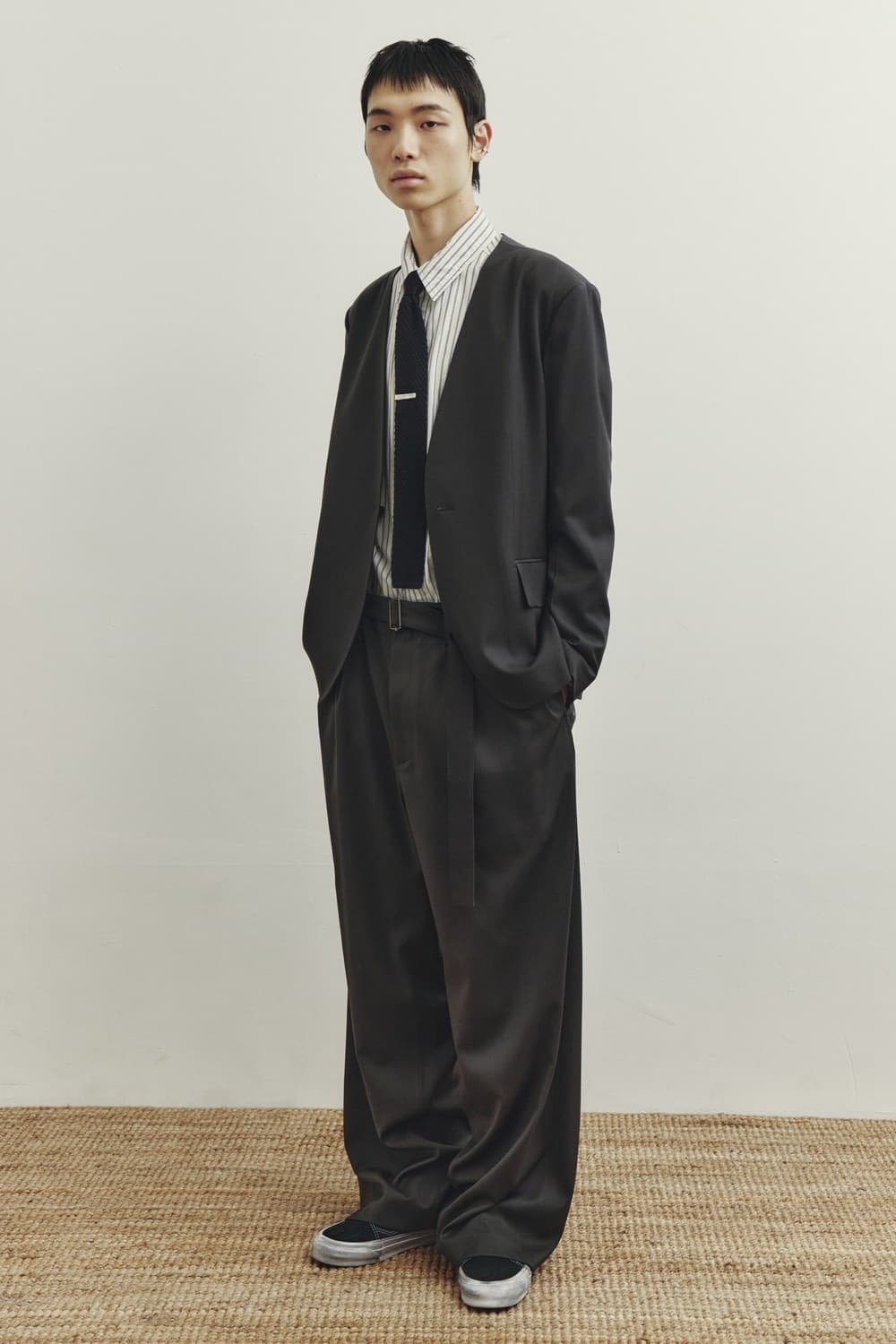 유스 카라리스 자켓 - 차콜 그레이 상품이미지1