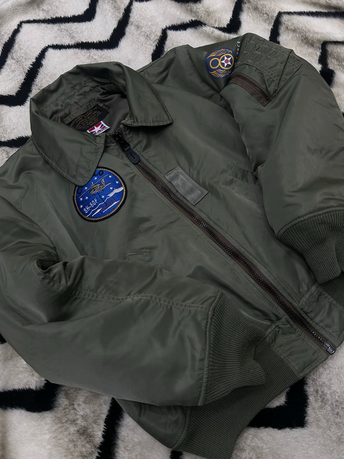 [XL]프로퍼 U.S에어포스 MA-1 항공점퍼/세이지그린 상품이미지2