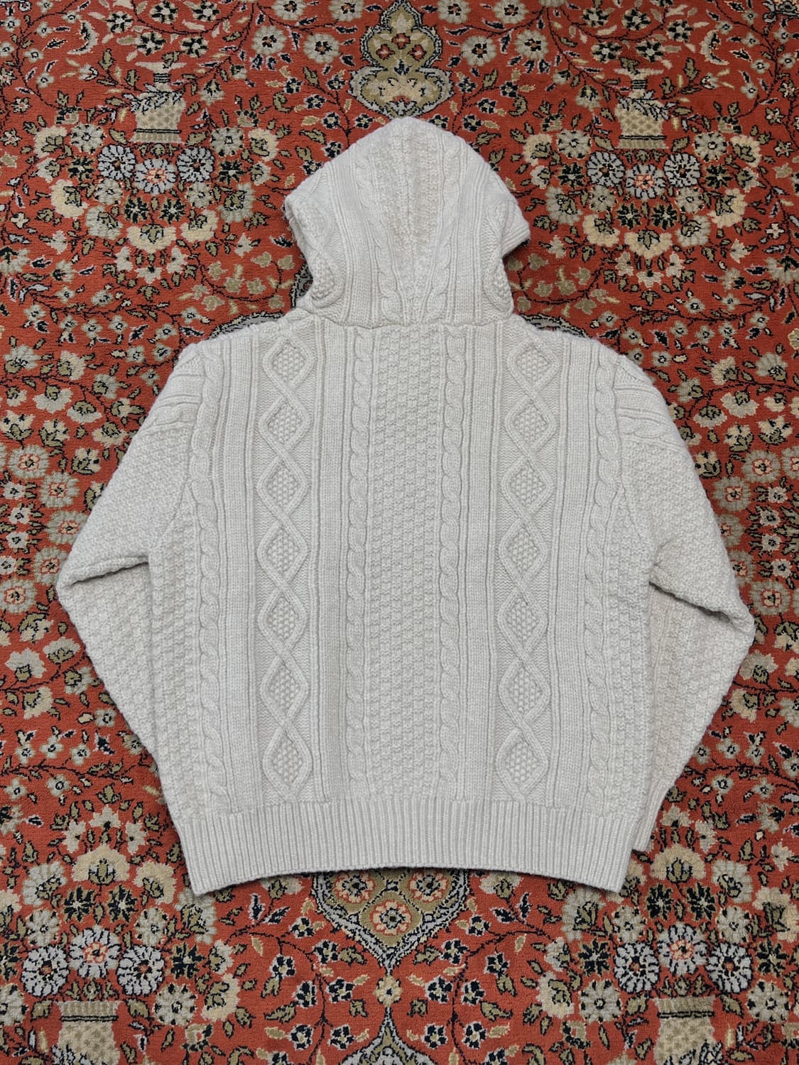 [FREE] 언더더오션 짜임 니트 후드 집업 상품이미지3