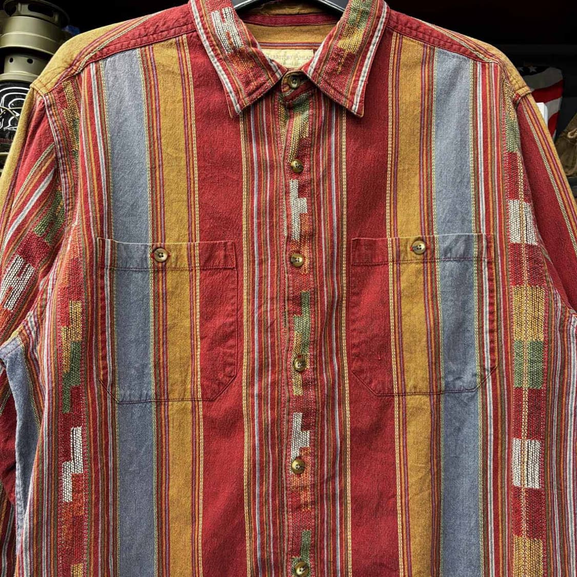 Territory A head 네이티브 패턴 포켓 웨스턴 셔츠 N498 상품이미지5