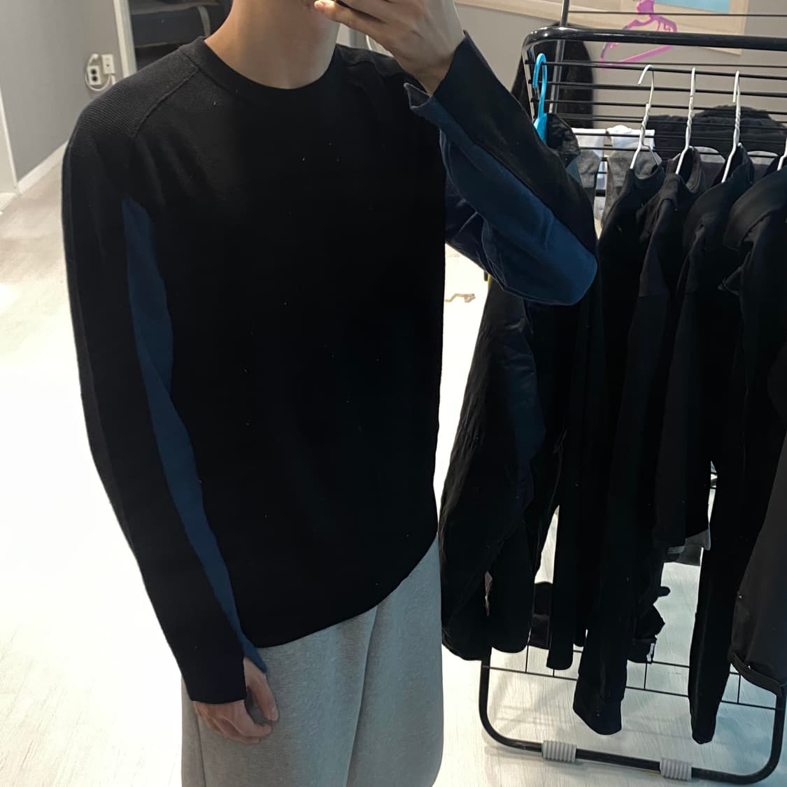 시스템옴므 니트 블랙 100(100) 상품이미지2