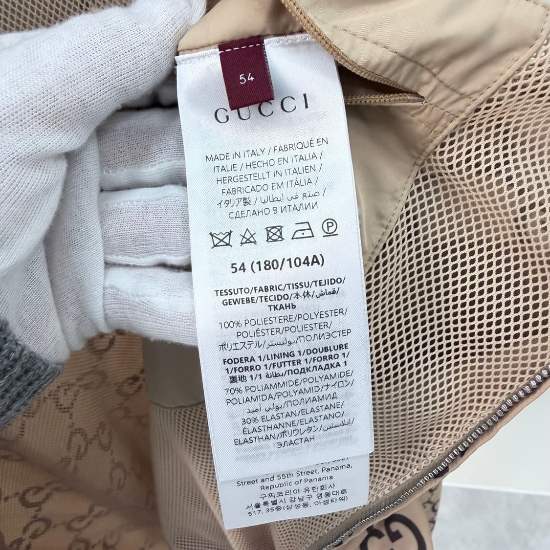 [S+급/54] 구찌 GG 로고 나일론 후드 바람막이 자켓 상품이미지7