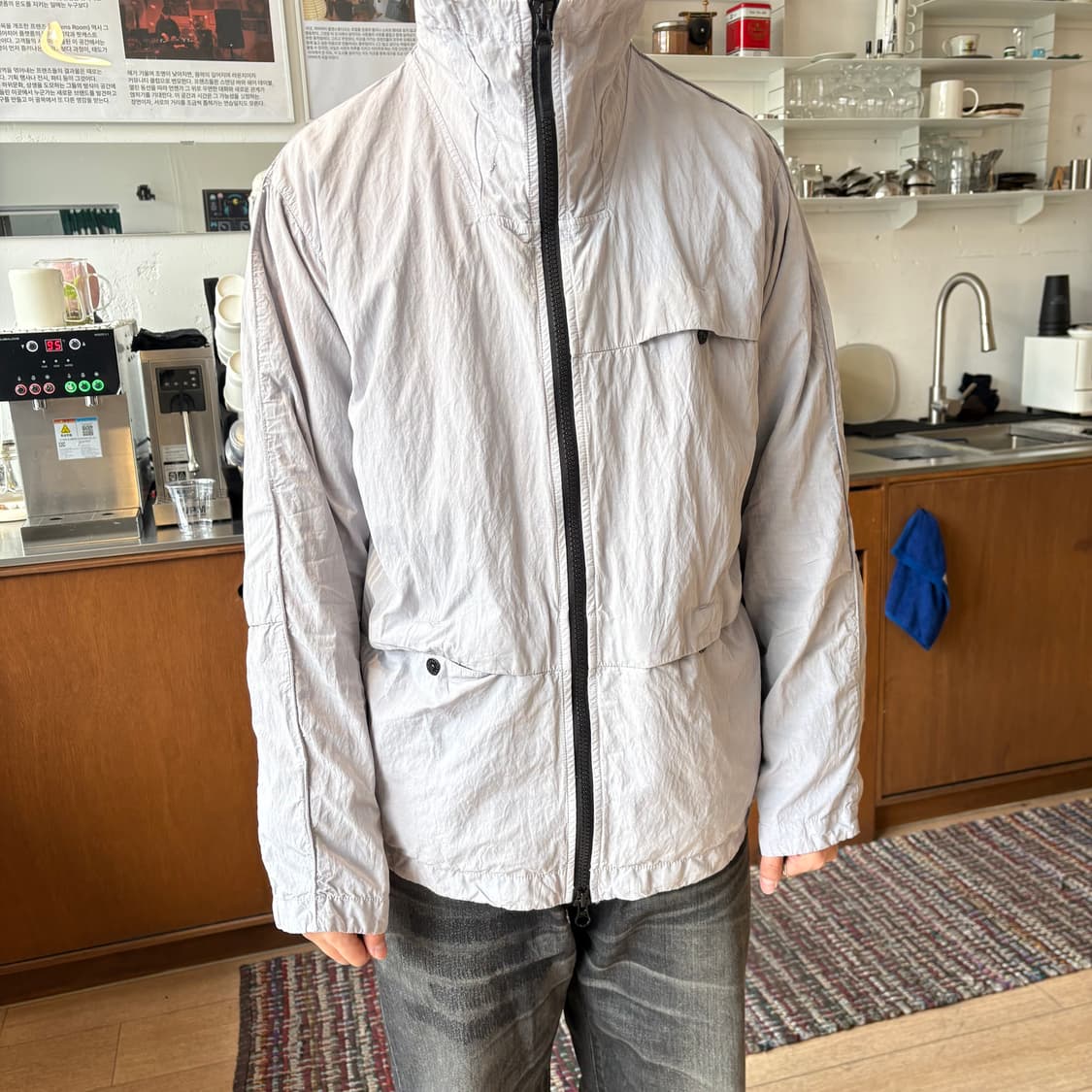 스톤아일랜드 50 FILI+FOLDED 마리나 프린트 집업 자켓 상품이미지4