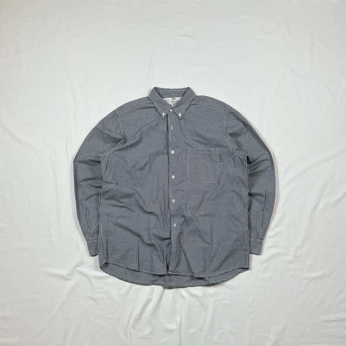 90‘s 스투시스포츠 stussy sport 포켓 깅엄체크 셔츠 상품이미지1