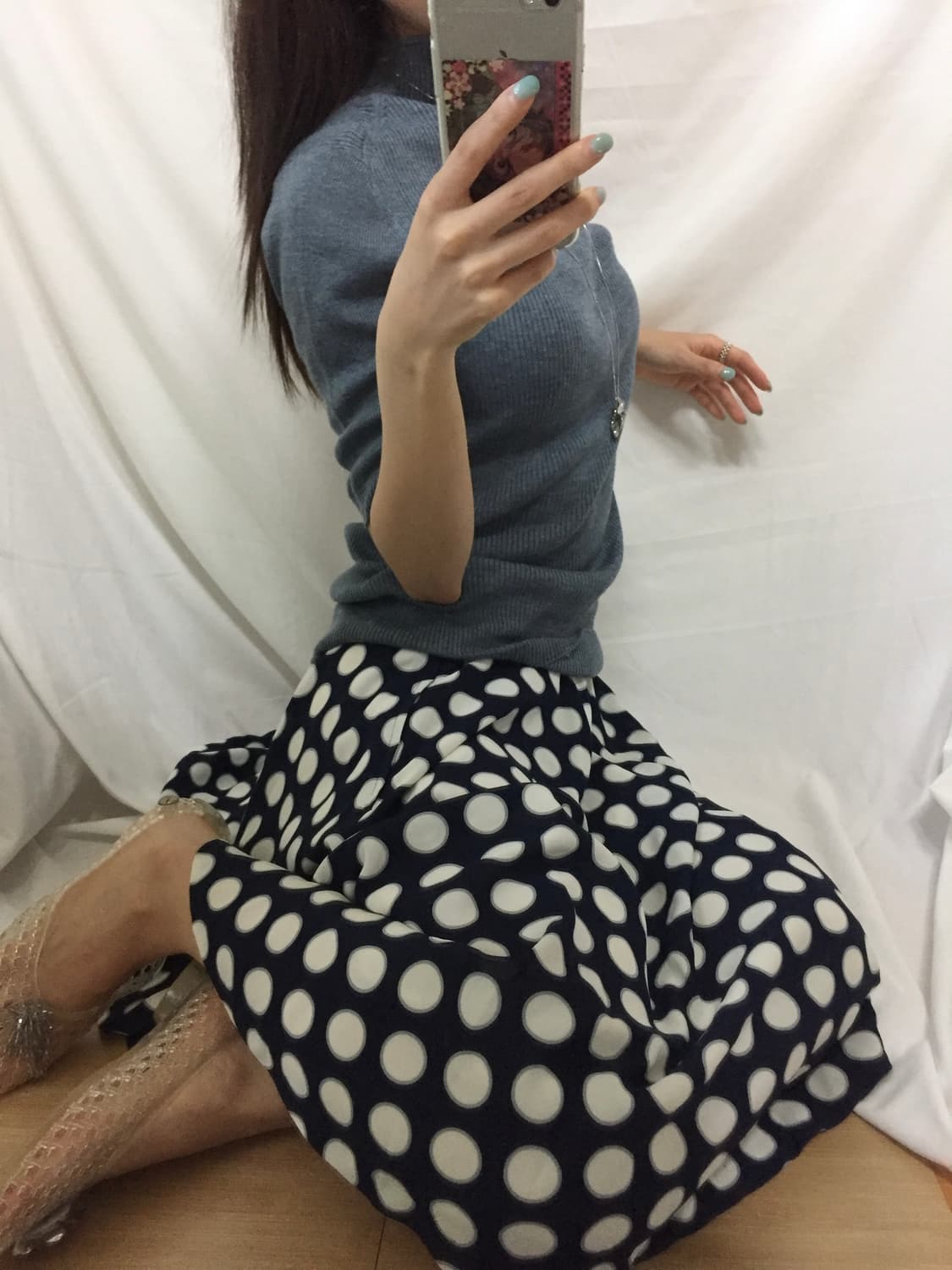 도트 스커트 상품이미지4