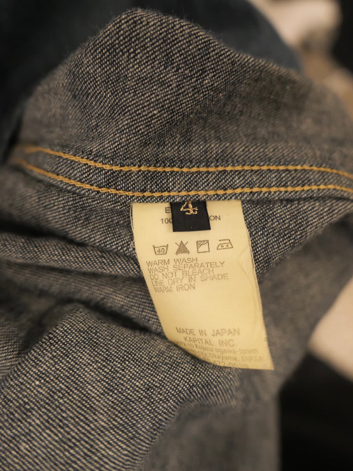 캐피탈 데님 코트 상품이미지7