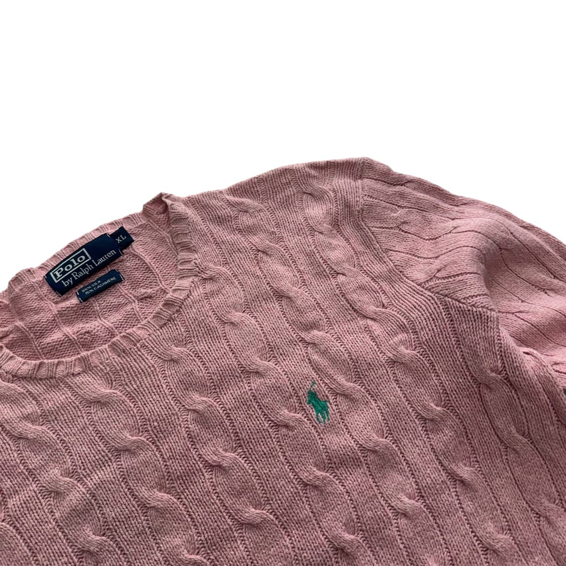[105] 폴로 랄프로렌 캐시미어/실크 케이블 스웨터 니트 상품이미지2