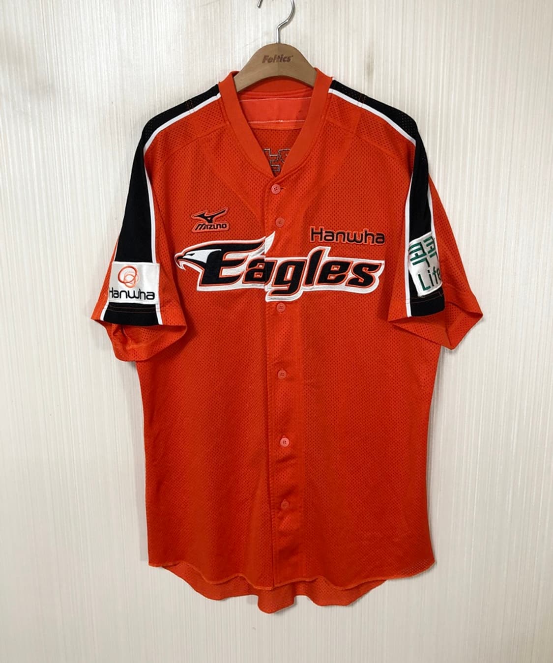 (데미지) KBO 미즈노 한화이글스 선수실착 유니폼/져지 #57 김경태 상품이미지1