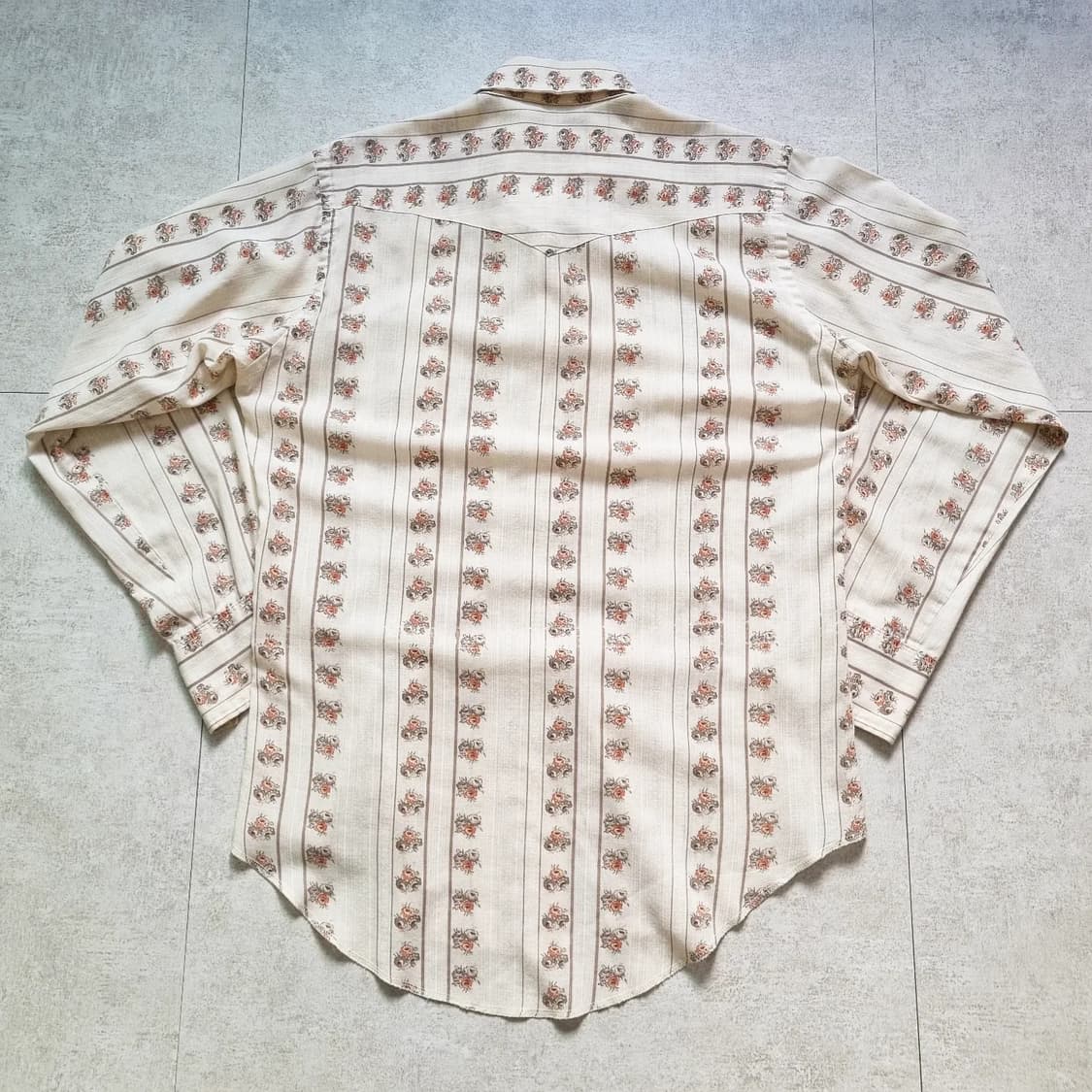 70s USA 랭글러 웨스턴 셔츠 16, L sz 상품이미지7