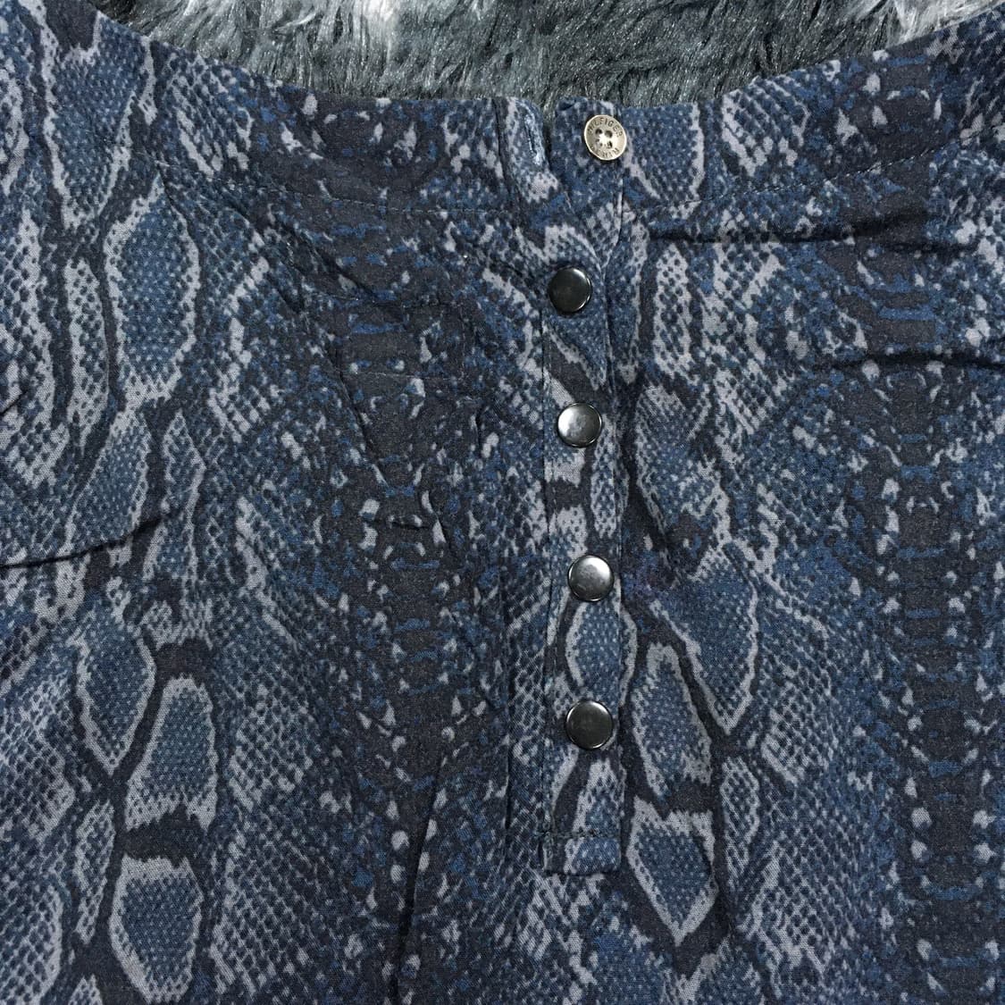 투티/0230 타미힐피거 데님 스네이크 스킨 원피스 반팔티 상품이미지4