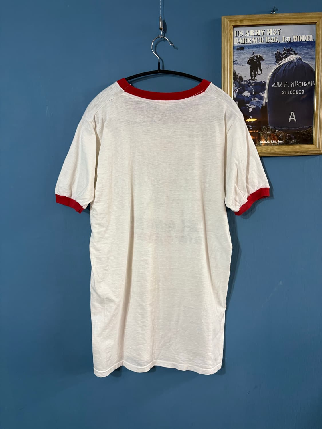 80s Vtg DELAWARE Ringer Tee 상품이미지10