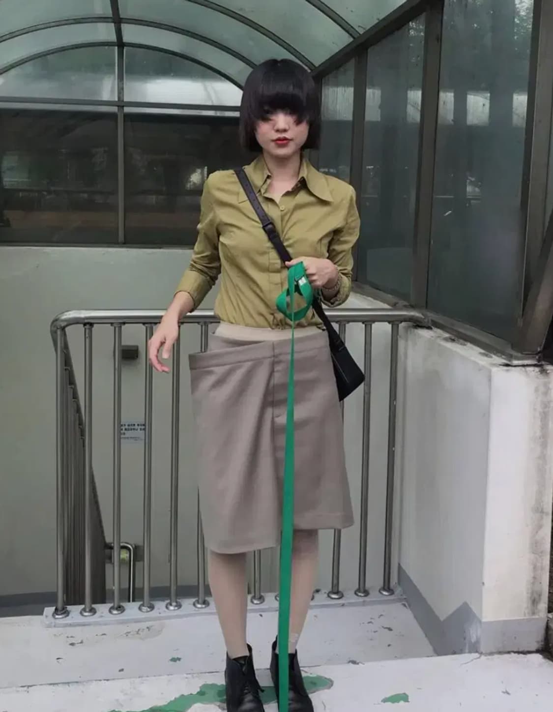 [1] 에옹쓰 가든 스커트 카키 상품이미지1