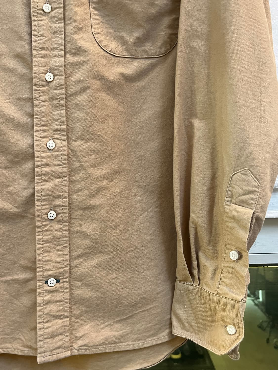 GitmanBros USA 베이지 코튼 셔츠 M 상품이미지3