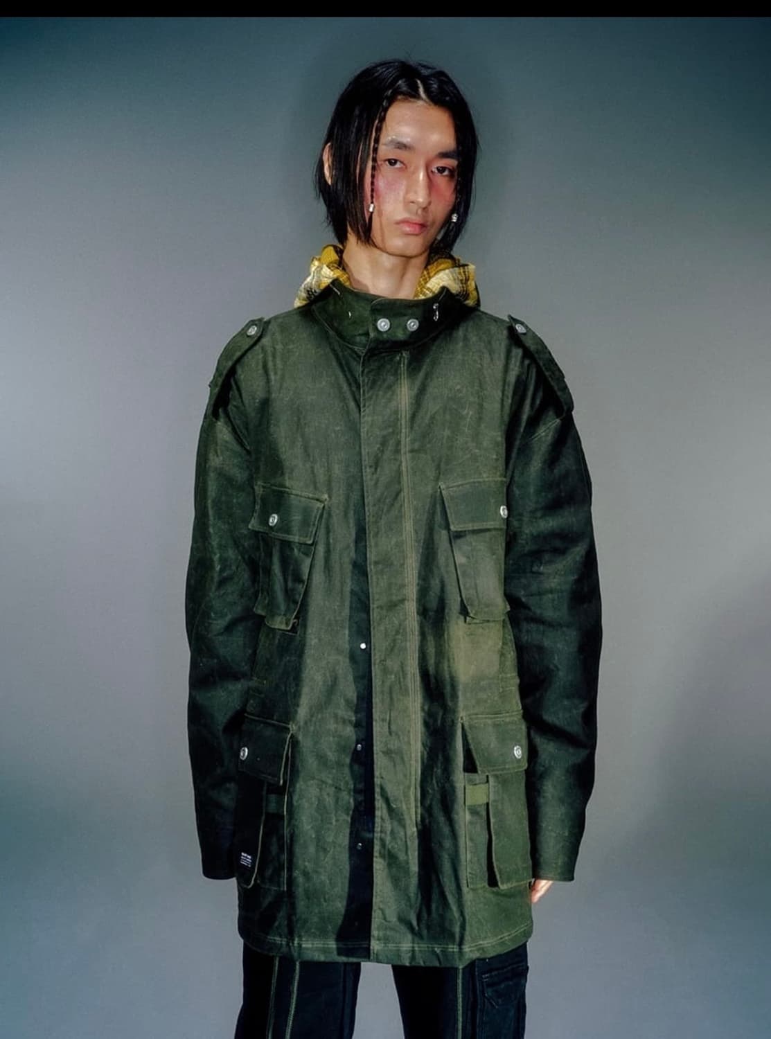 [S]베이컨트 아카이브 vacant archive 왁스드 필드자켓  상품이미지3