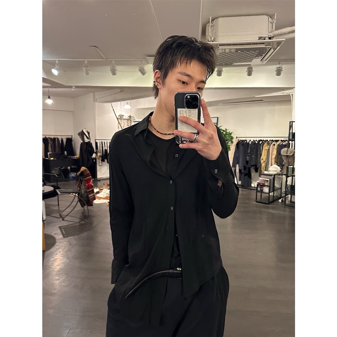 요지야마모토 비대칭 셔츠 상품이미지4