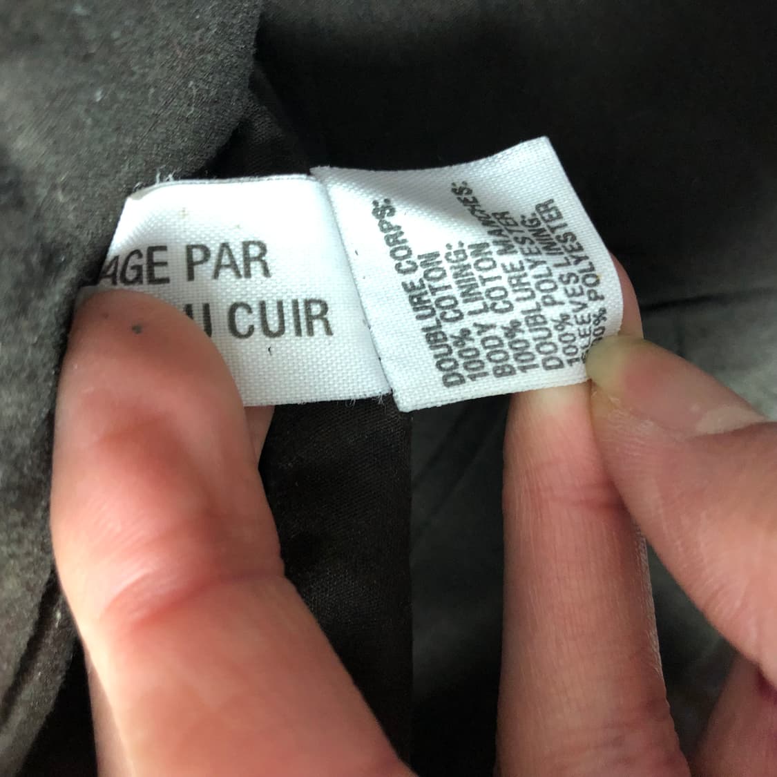 C.un Monde 프렌치 고트스킨 레더 트러커 자켓  상품이미지6