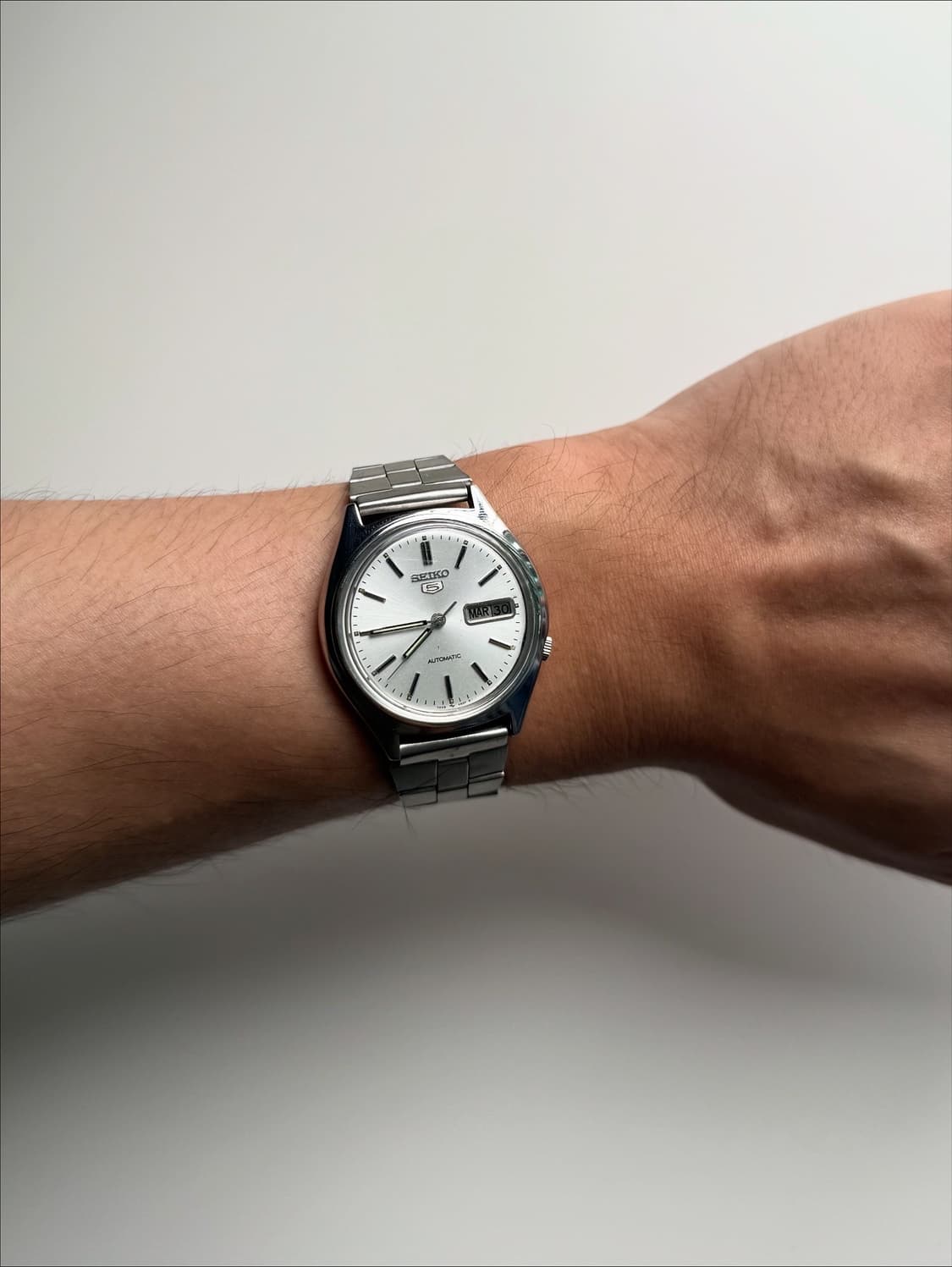 90s Seiko5 Autmatic Vintage Metal Watch 상품이미지6