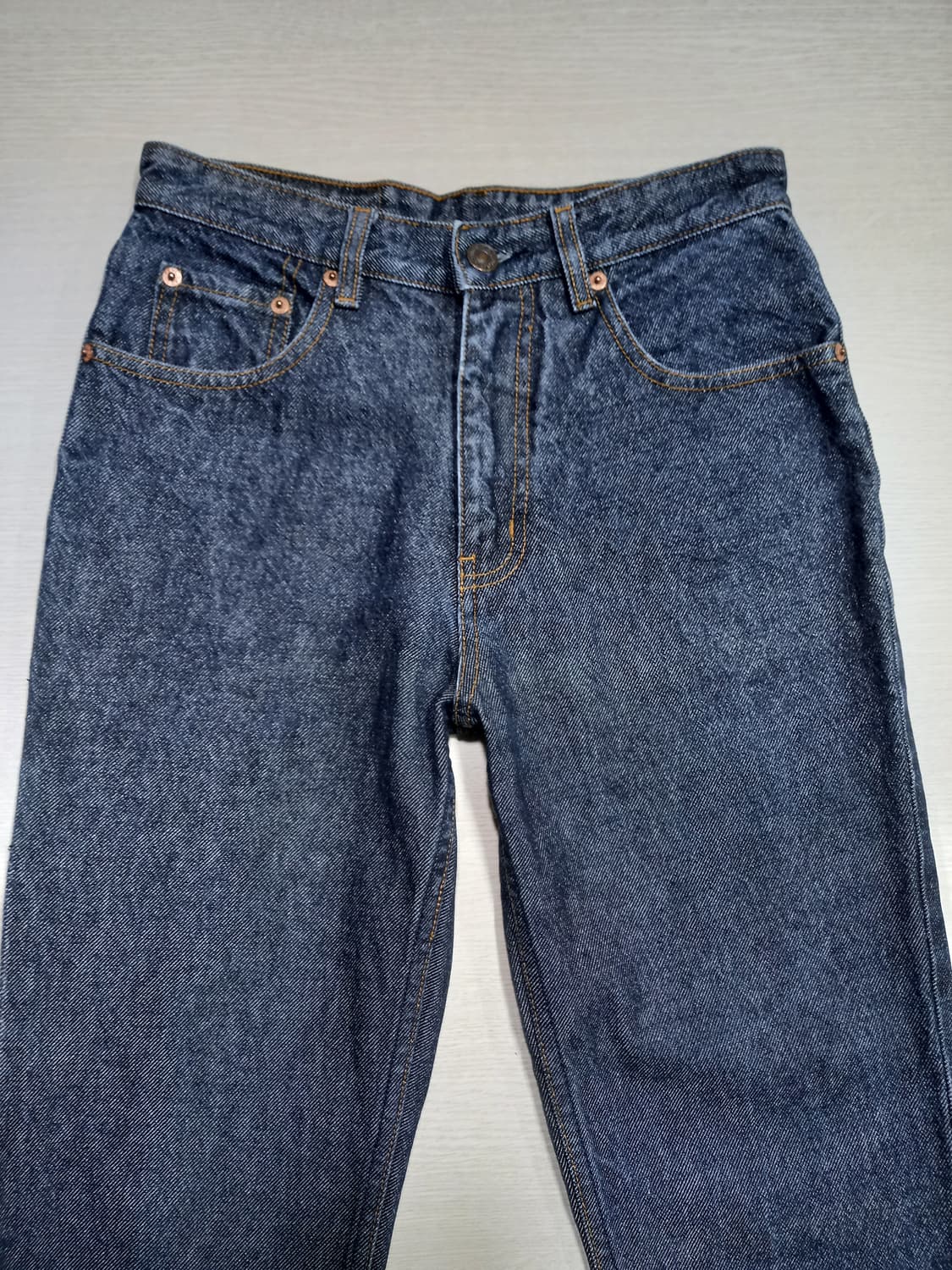26 90's 리바이스512-0301 생지 일자진 진청 26-611 상품이미지3