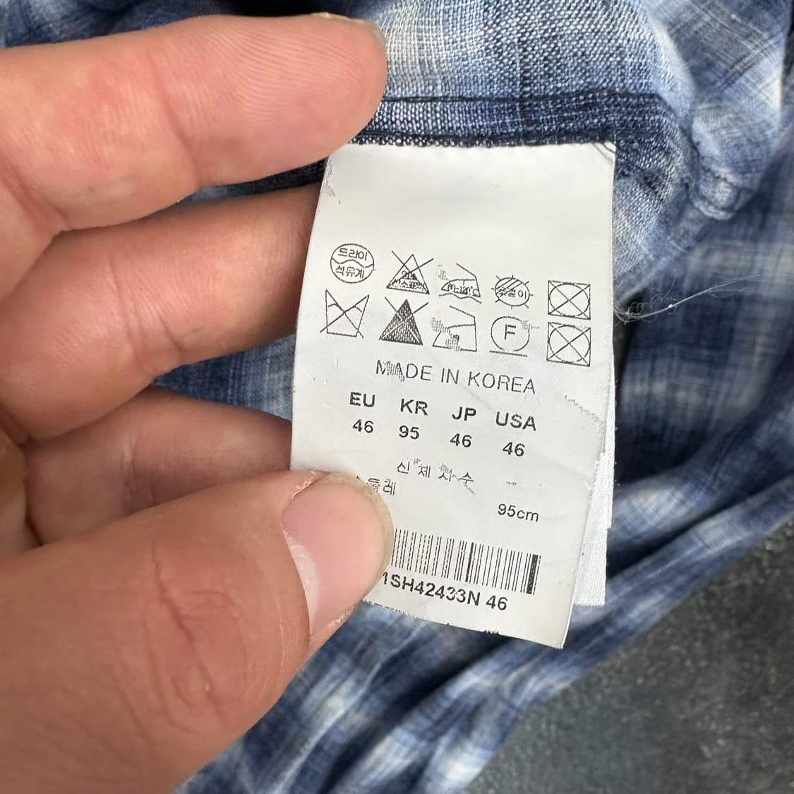 (90)솔리드옴므체크셔츠 상품이미지6