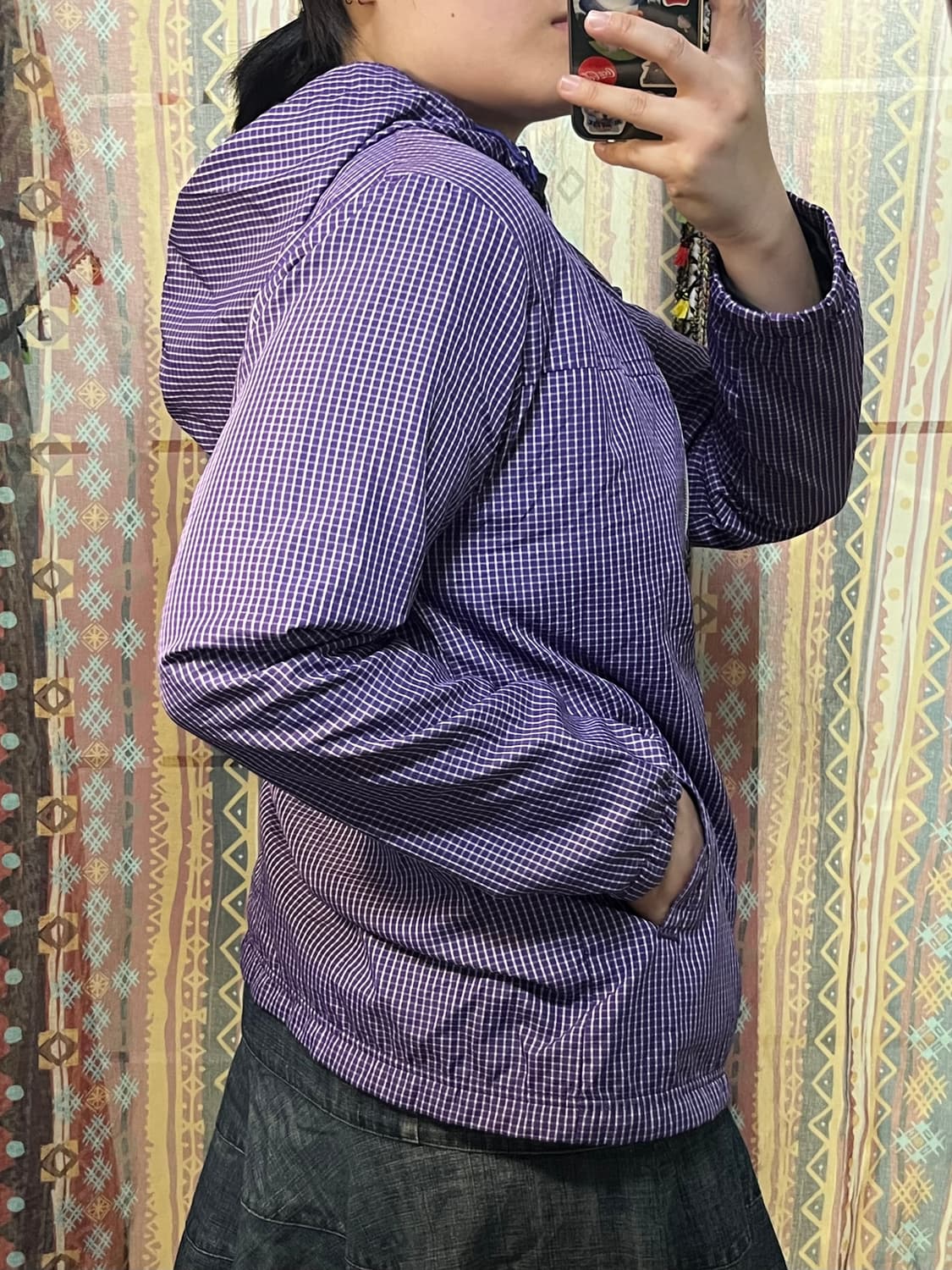 Kangol 캉콜 퍼플 바람막이 재킷 상품이미지4