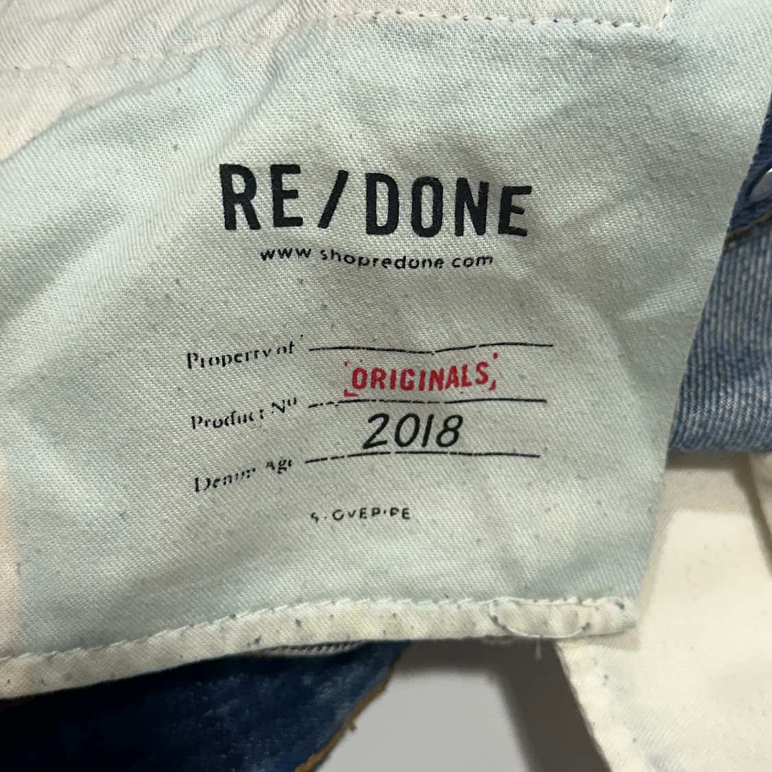 Re/Done 리던 오리지널 데님팬츠 상품이미지5
