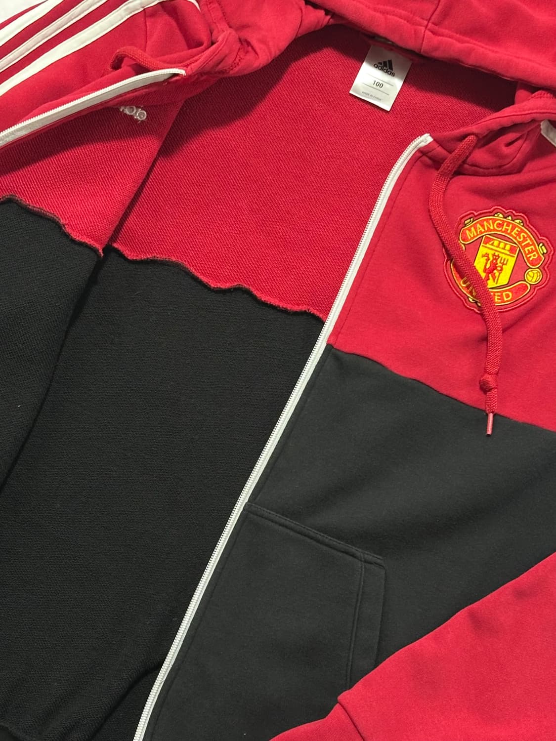 아디다스 맨체스터 유나이티드 후드집업 (레드/블랙) 상품이미지3