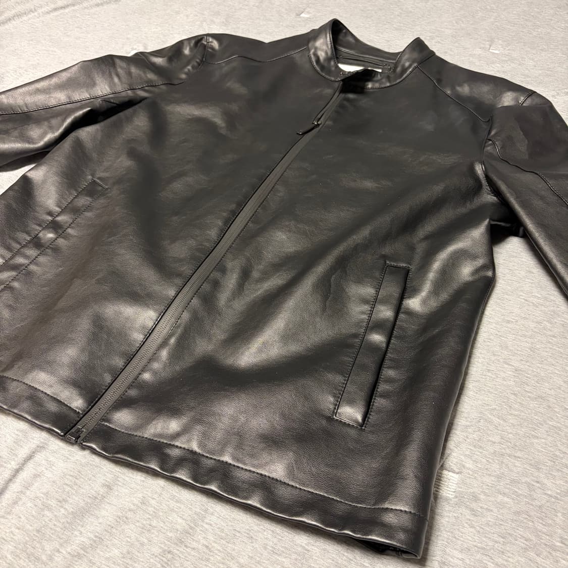 [L] 자라 차이나카라 레더 자켓 상품이미지3