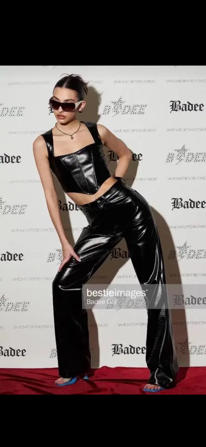 Badee 배디 레더 뷔스티에+팬츠 세트 새상품 상품이미지2