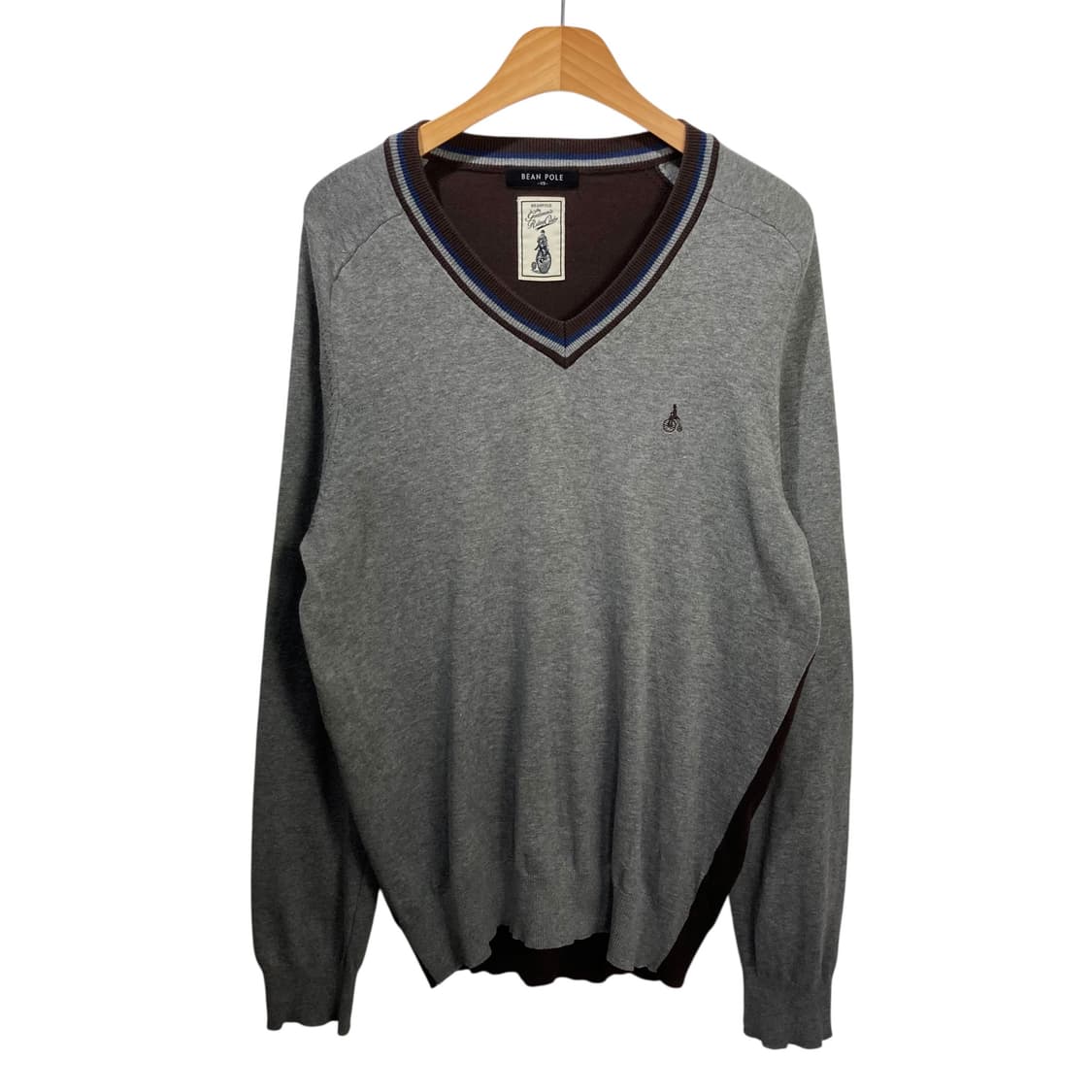 빈폴 브이넥 그레이 니트 상품이미지2
