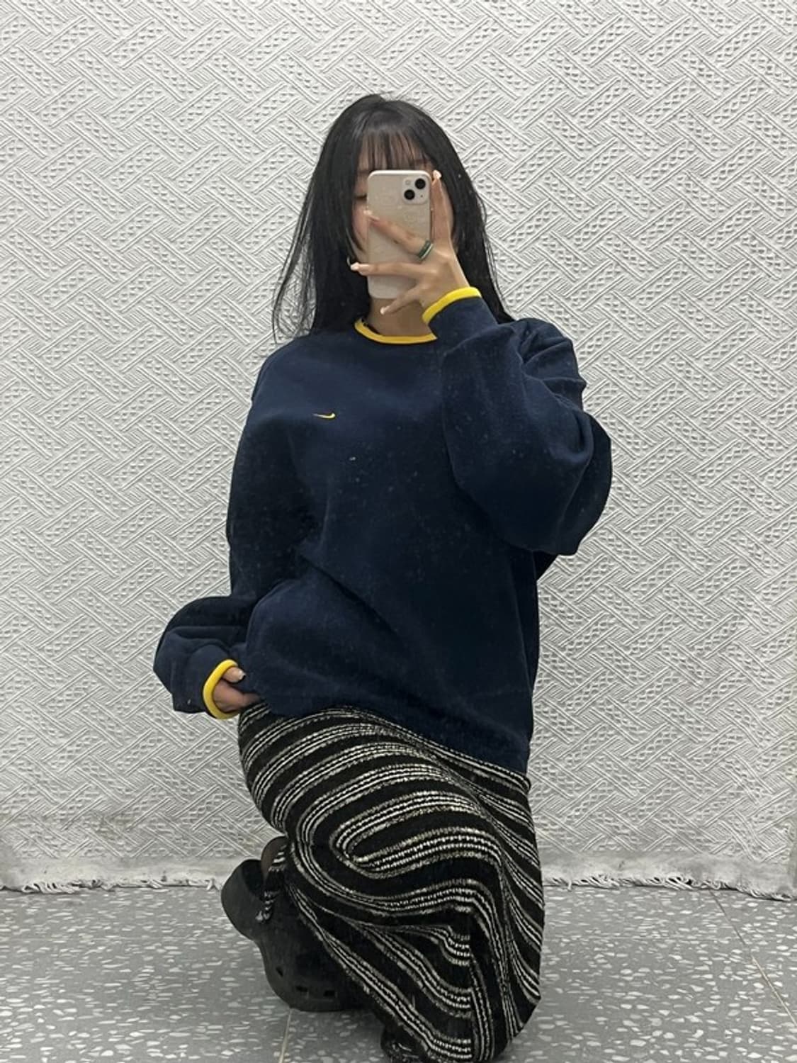 나이키 90s 올드스쿨 스우시 플리스 우븐 맨투맨 95 C06419 상품이미지1