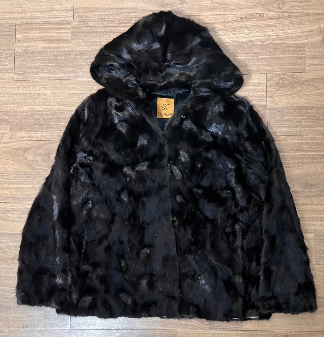 유성모피 후드 밍크 100 자켓 상품이미지1
