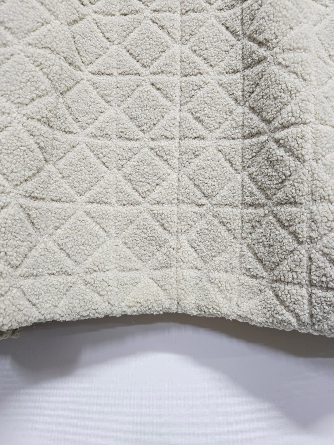 빈폴 패턴 부클 소재 쇼트 아우터 카키 퀼팅 플리스 자켓 상품이미지6