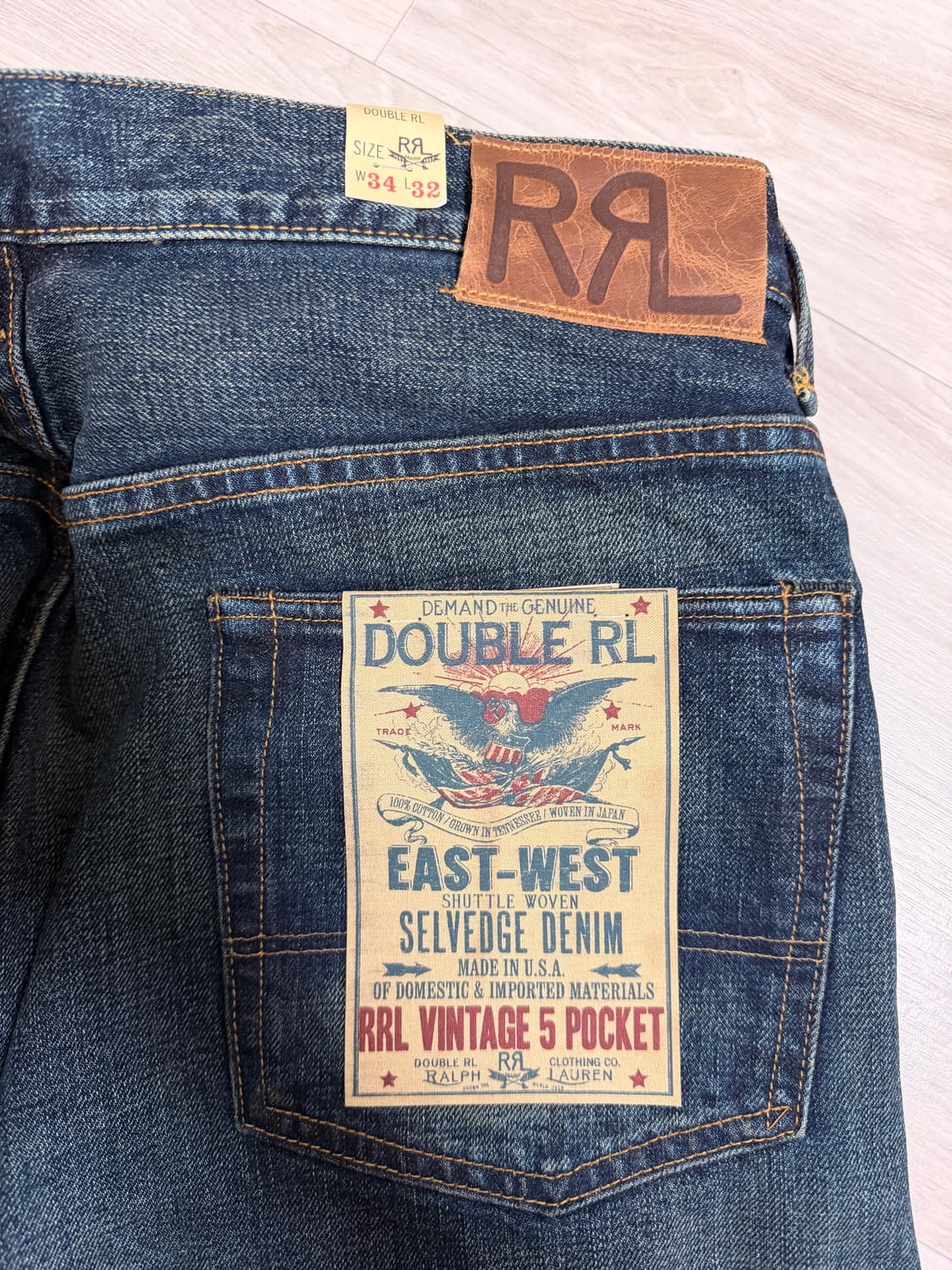 RRL 빈파포 기빈스 34x32 상품이미지3