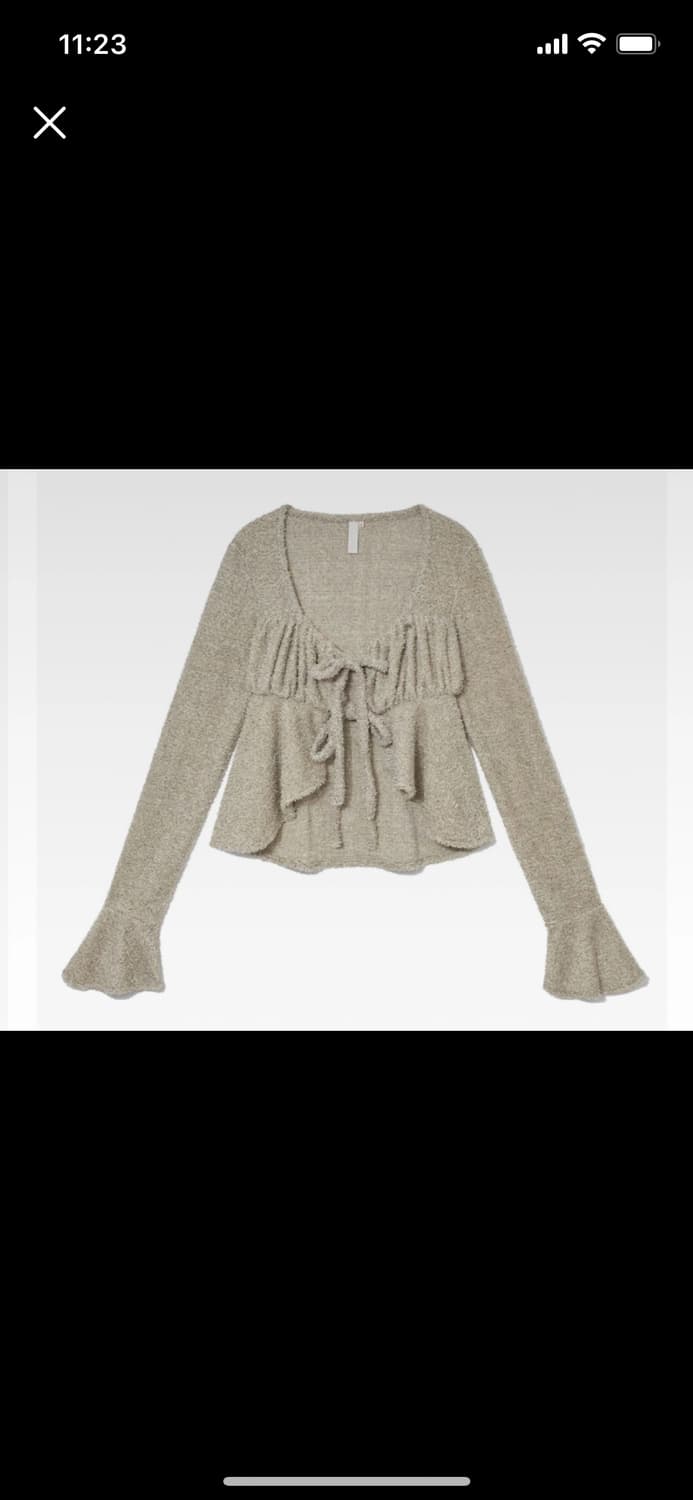 기준 테리타이 가디건 베이지s 상품이미지1