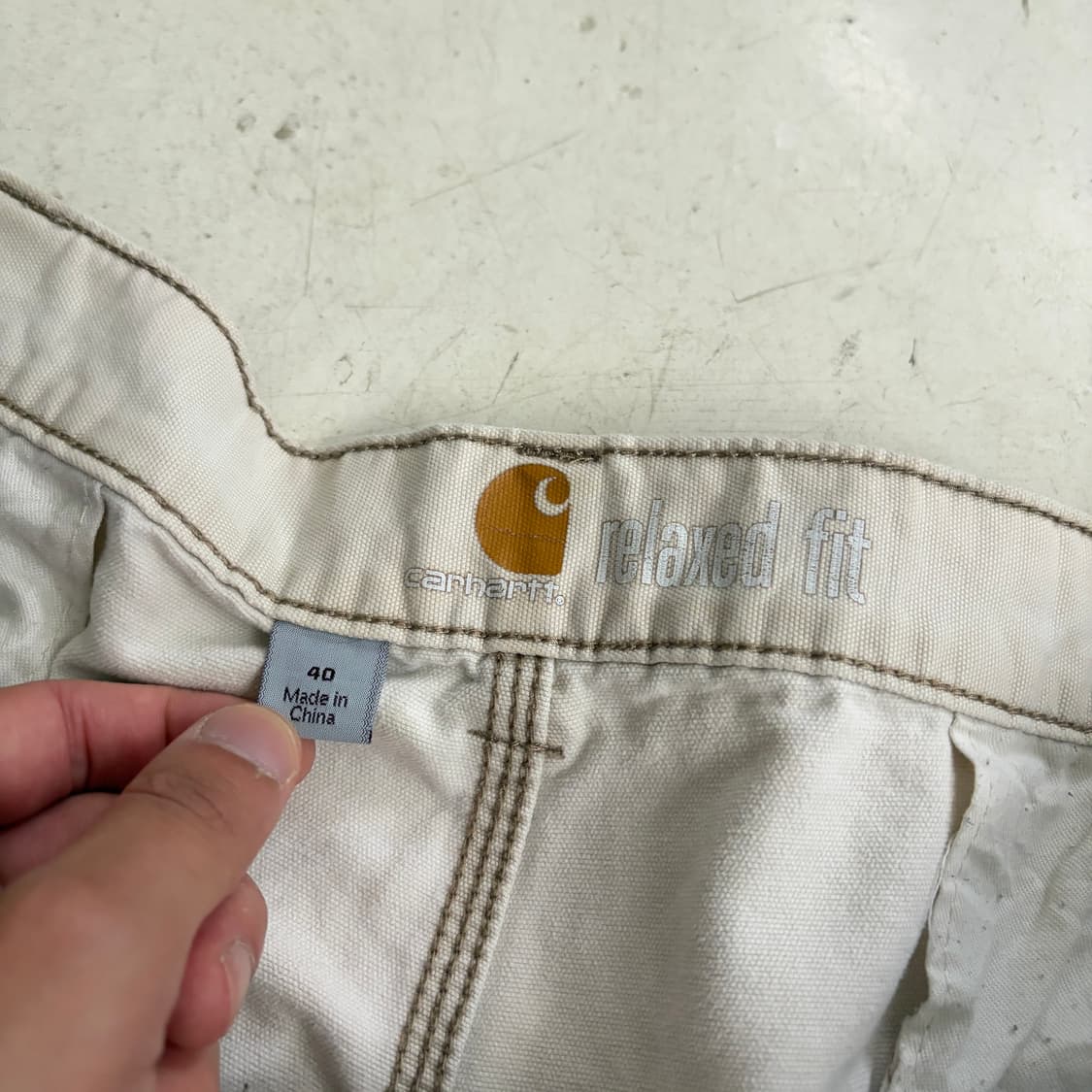 칼하트 빈티지 카고 워크 반바지 40 상품이미지5