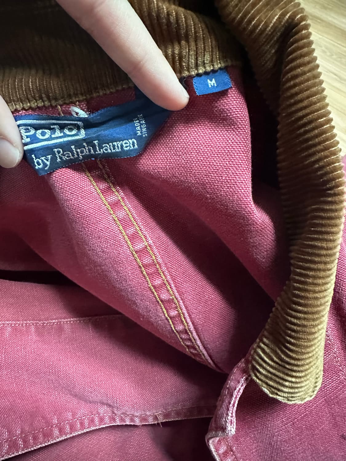 폴로 빈티지 코듀로이 칼라 캔버스 자켓 마젠타 상품이미지10