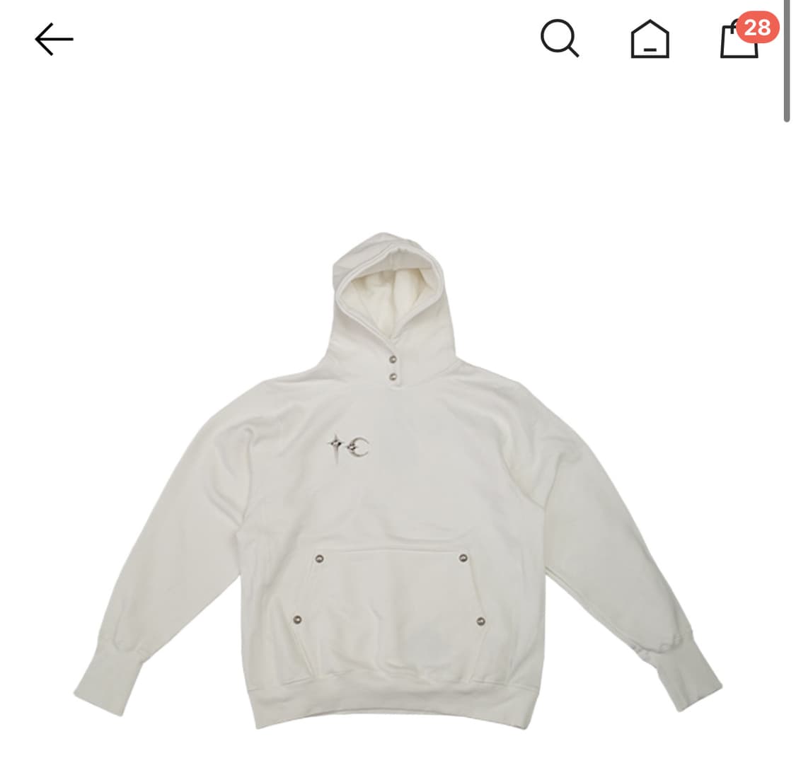 떠그클럽 thug club 아머후드 화이트  상품이미지1